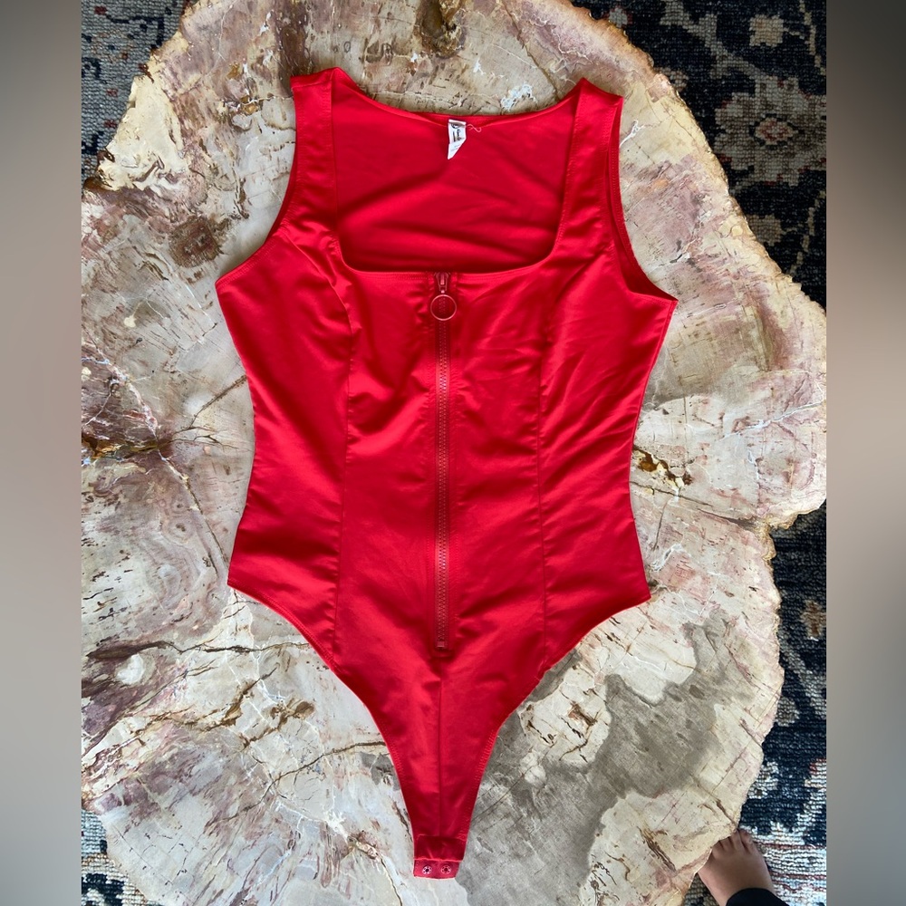 Rave Wonderland Red Bodysuit